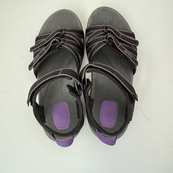 Teva Tirra Sandal Black Purple Womens Size 8 M US 4266 Strappy Hiking Outdoors - Picture 5 of 7